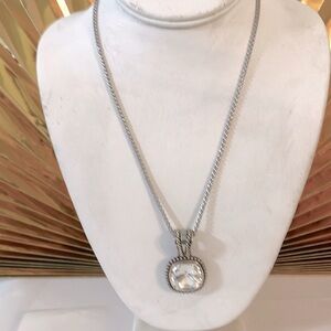 Crystal Necklace. clear topaz